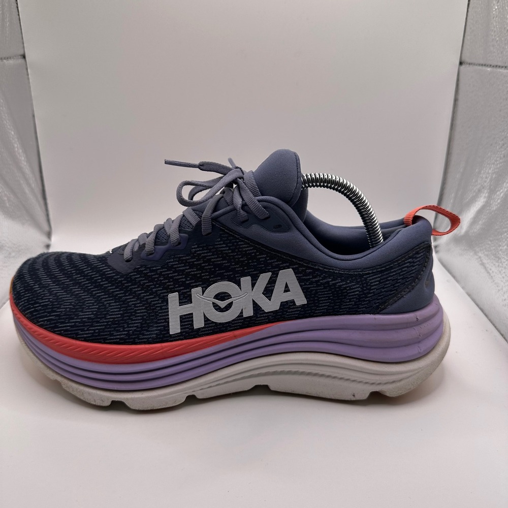 Hoka Gaviota 5 Running Shoes Womens 10 Blue Purple Good 1134235 Stability Mesh